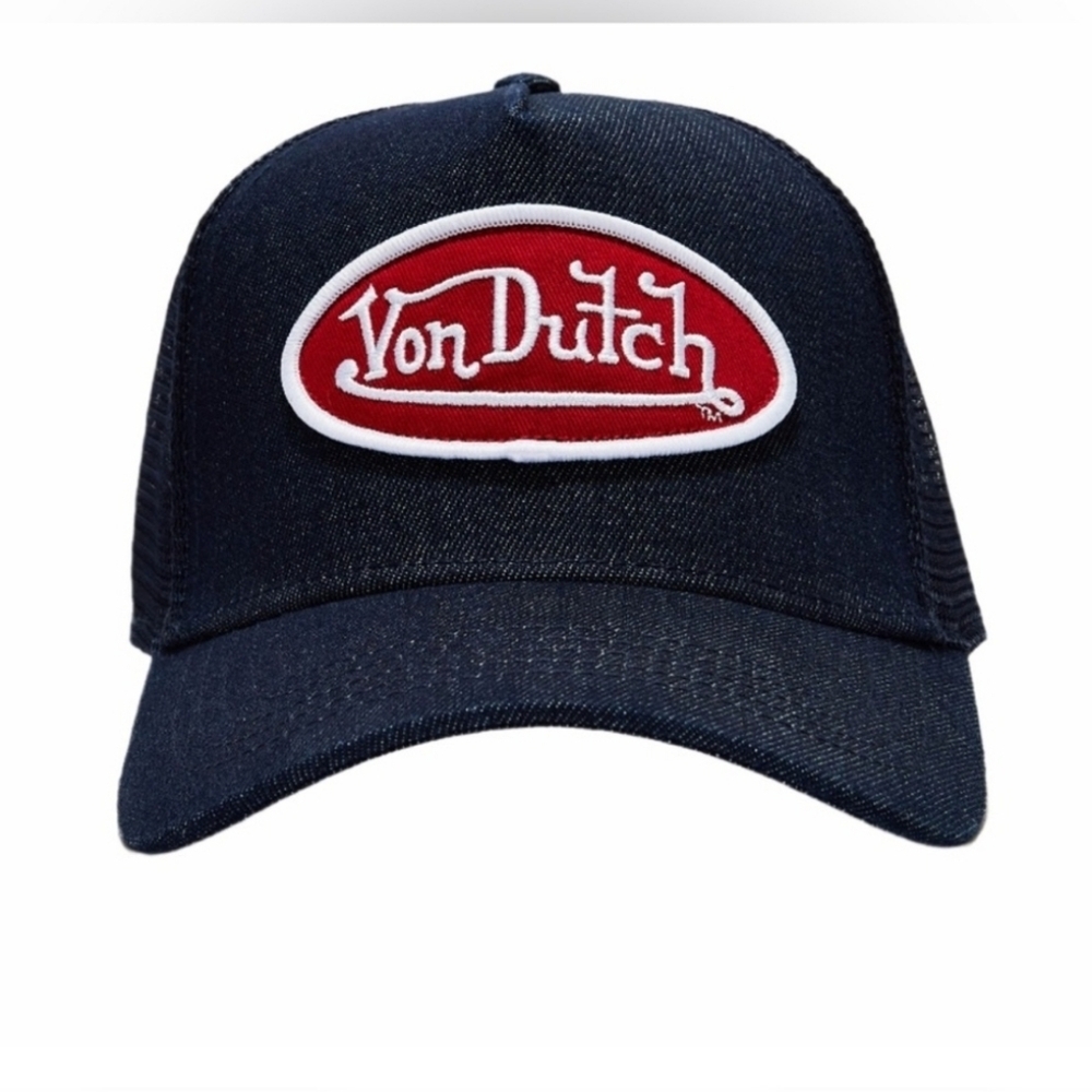 ๐๐น๏ธVon Dutch๐น๏ธ Denim Trucker Unisex Hat
